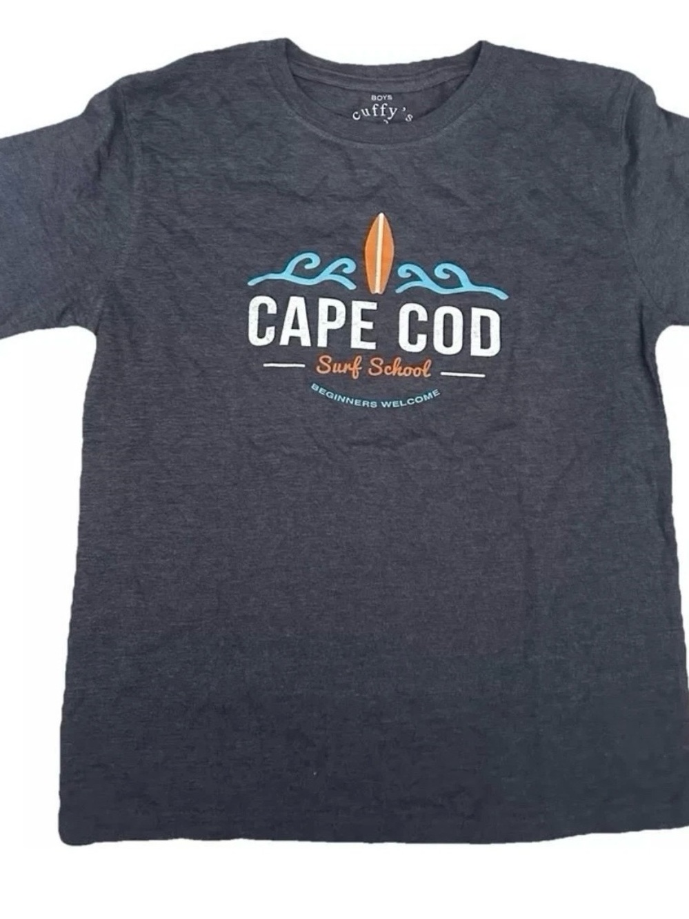 Boys Cuffy’s Cape Cod Surf School T Shirt Size Medium (10-12)